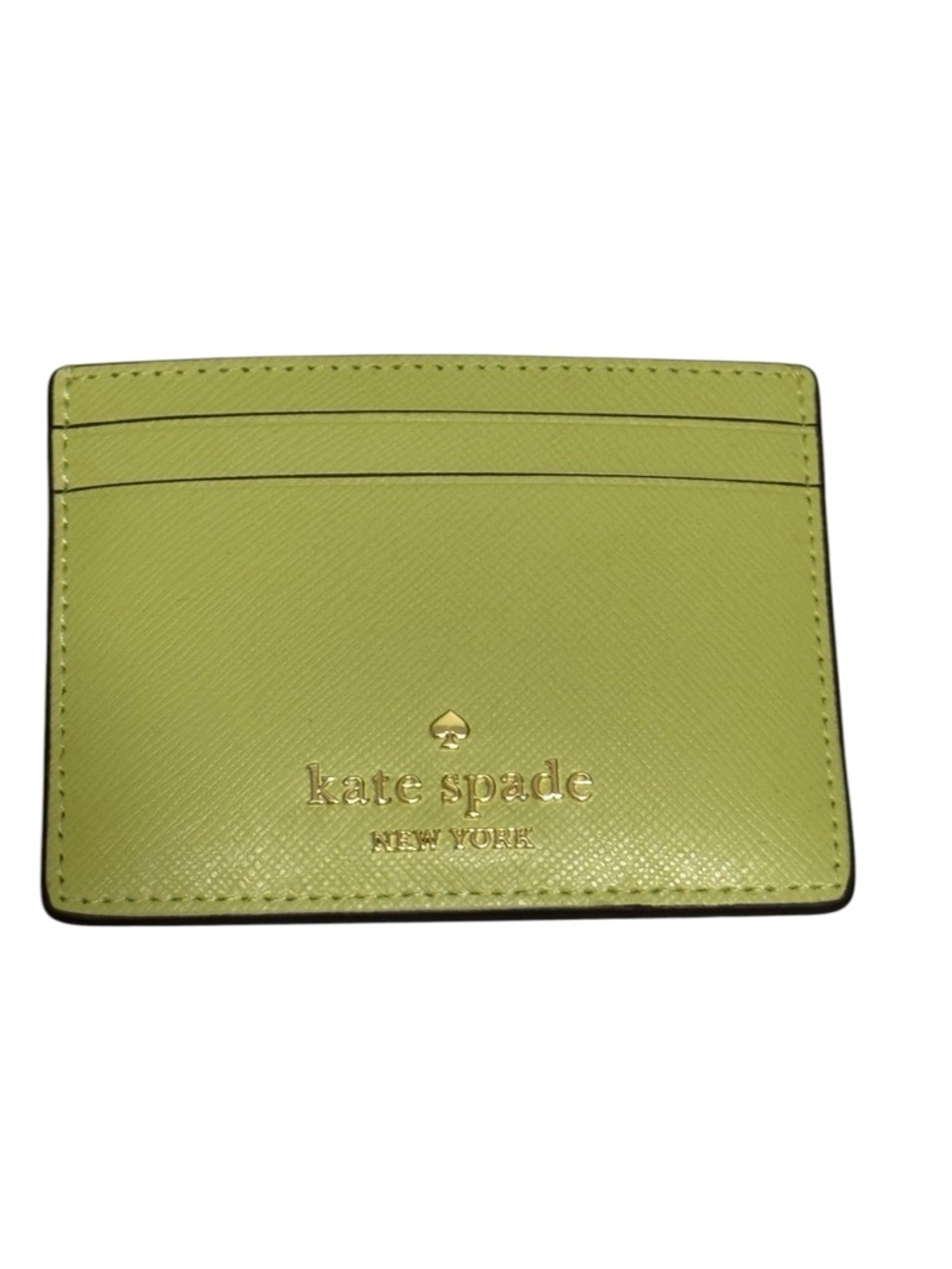 kate spade lime slush‎ Madison card holder, Saffiano leather​